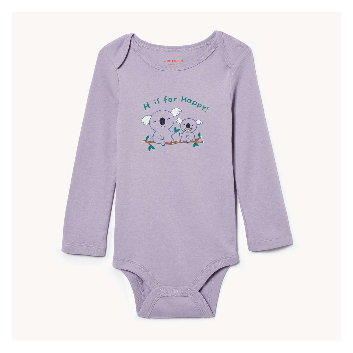 Baby Boys Graphic Bodysuit in Light Purple from Joe Fresh